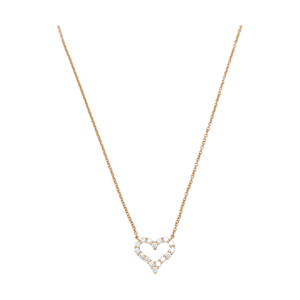 Tiffany Hearts 18k Rose Gold Necklace