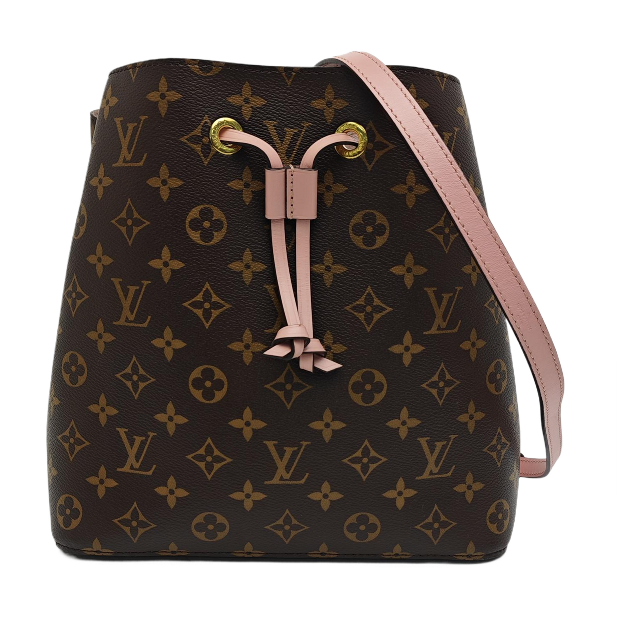 NÉONOÉ MM Monogram Coated Canvas Brown