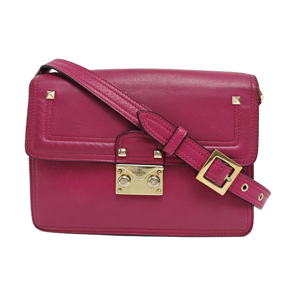 Calfskin Shoulder Bag Purple