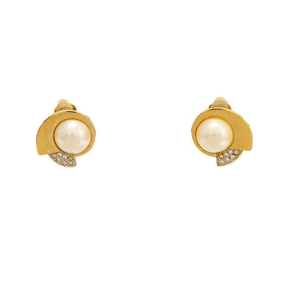Metal Gold Clip On Earrings