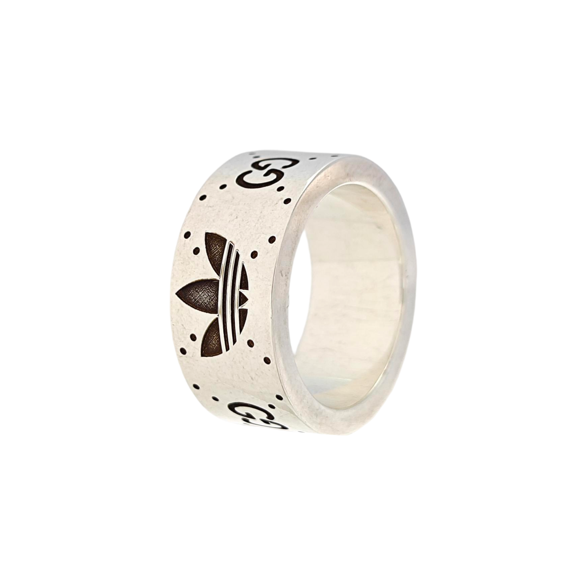 Adidas X Gucci 925 Sterling Silver Ring HK 12