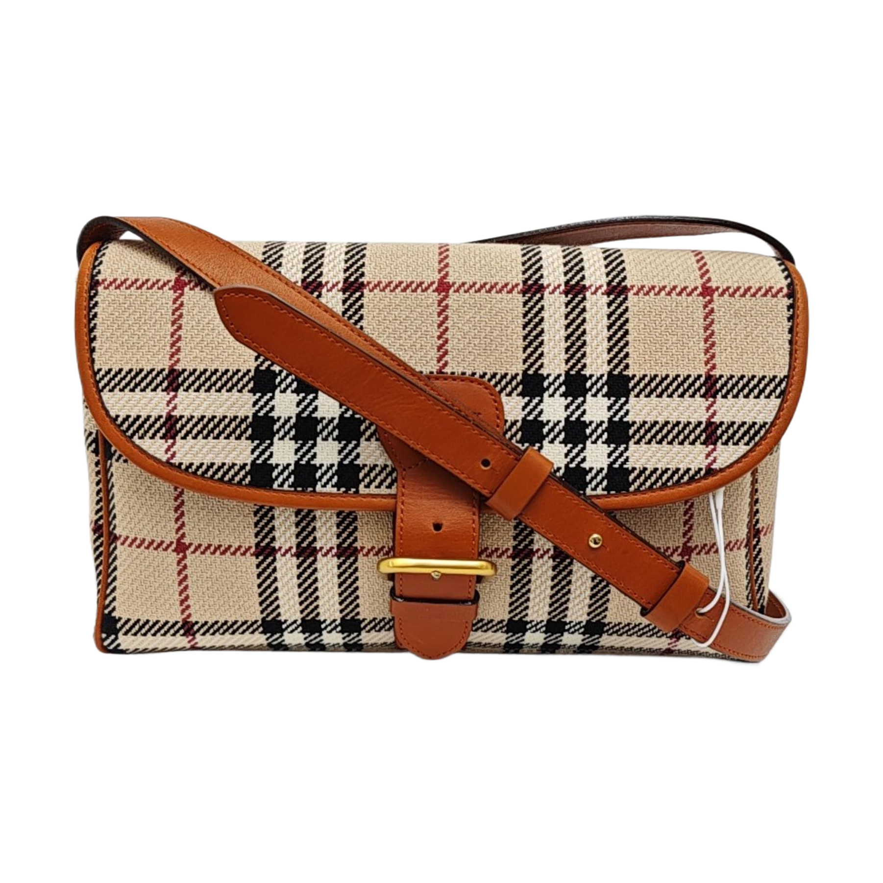 Fabric Crossbody Bag Beige