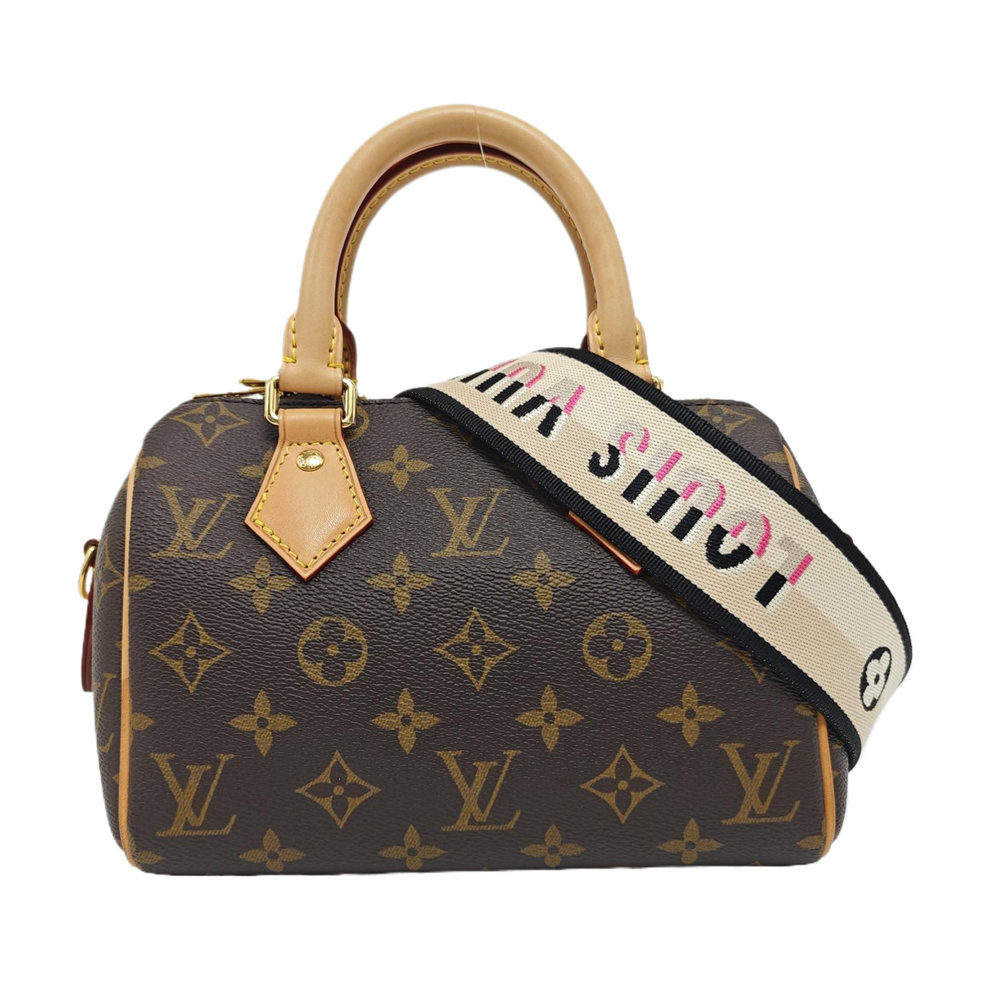 SPEEDY 20 Monogram Coated Canvas Brown