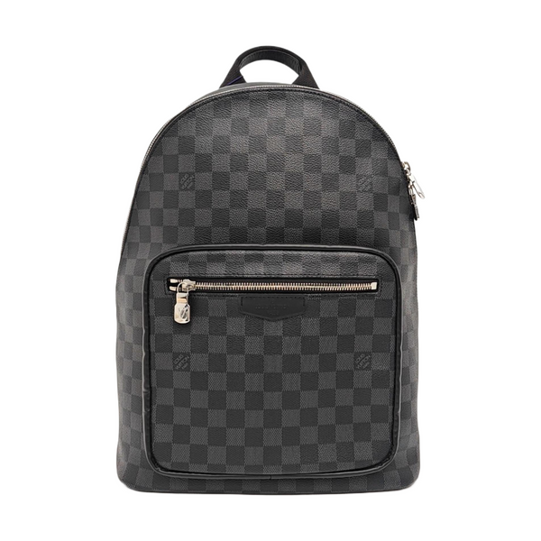JOSH Damier Graphite Coated Canvas Gray