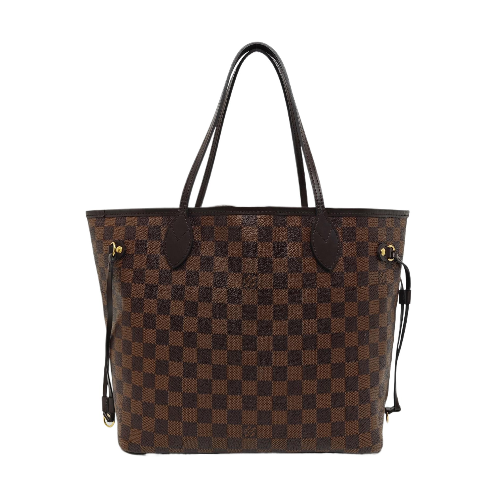 NEVERFULL MM Damier Ebene Coated Canvas Brown