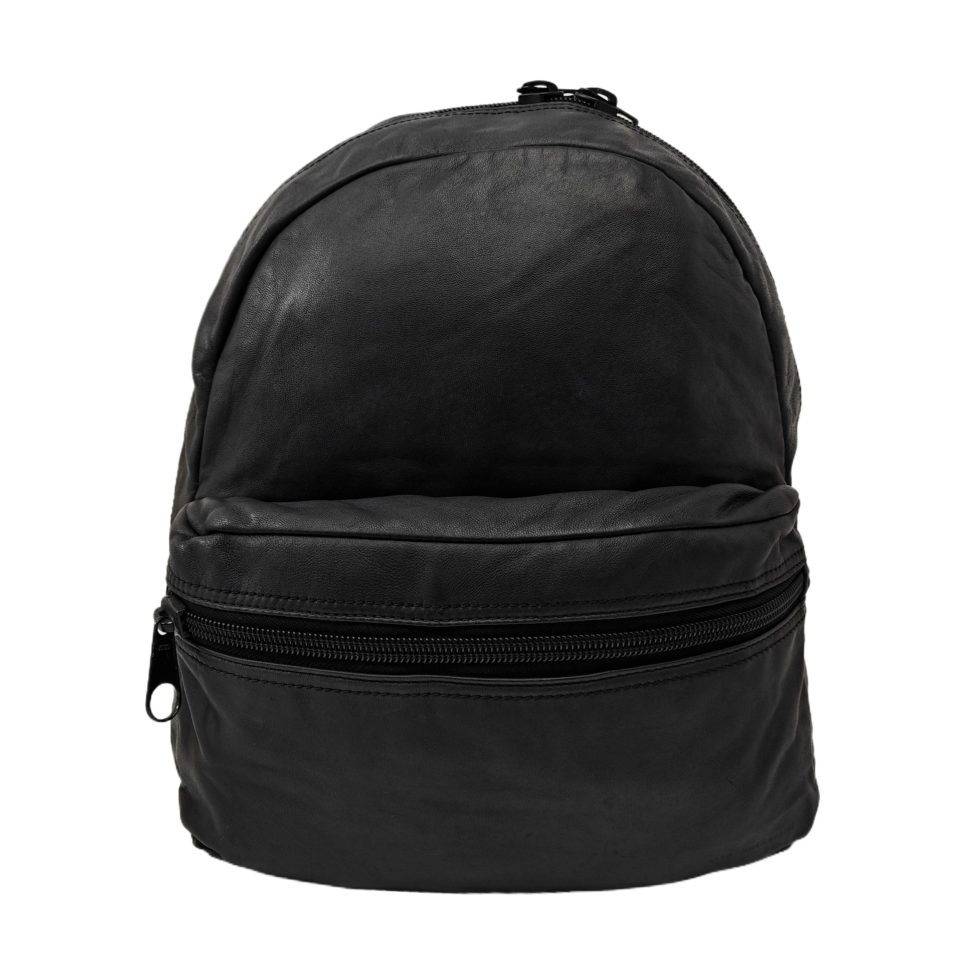 Leather Backpack Black
