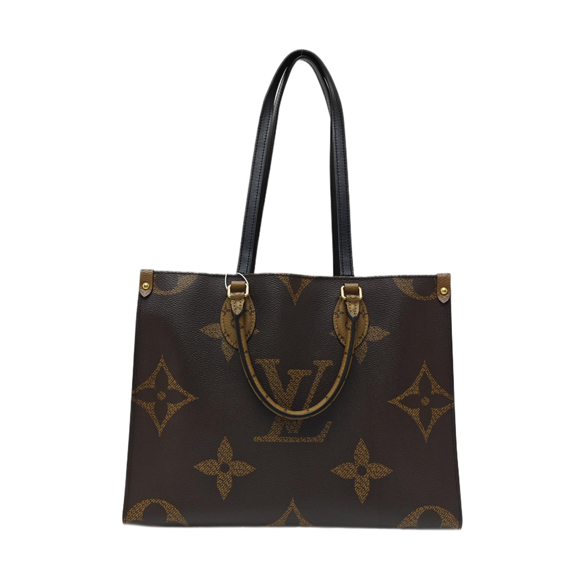 ONTHEGO MM Monogram Coated Canvas Brown