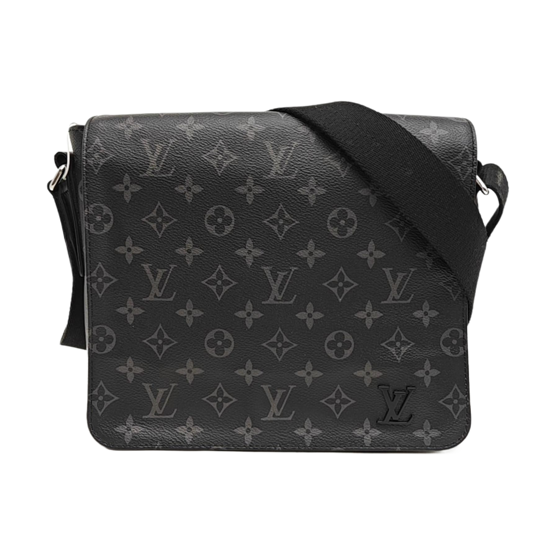 DISTRICT PM Monogram Coated Canvas Black