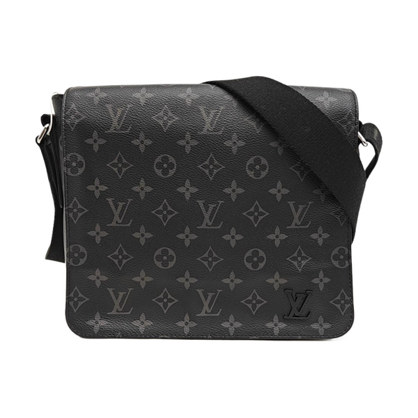 DISTRICT PM Monogram Coated Canvas Black