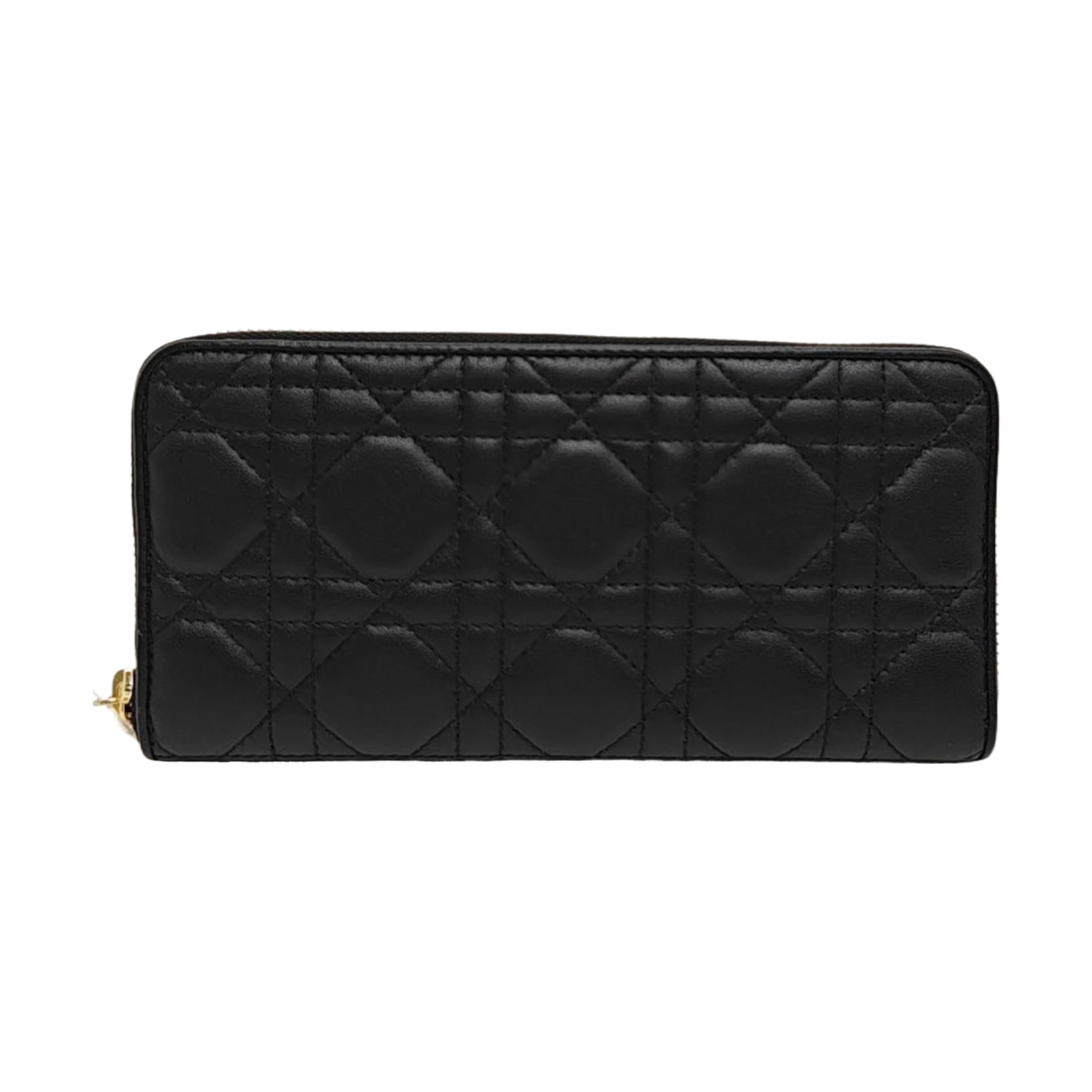 Cannage Calfskin Wallet Black