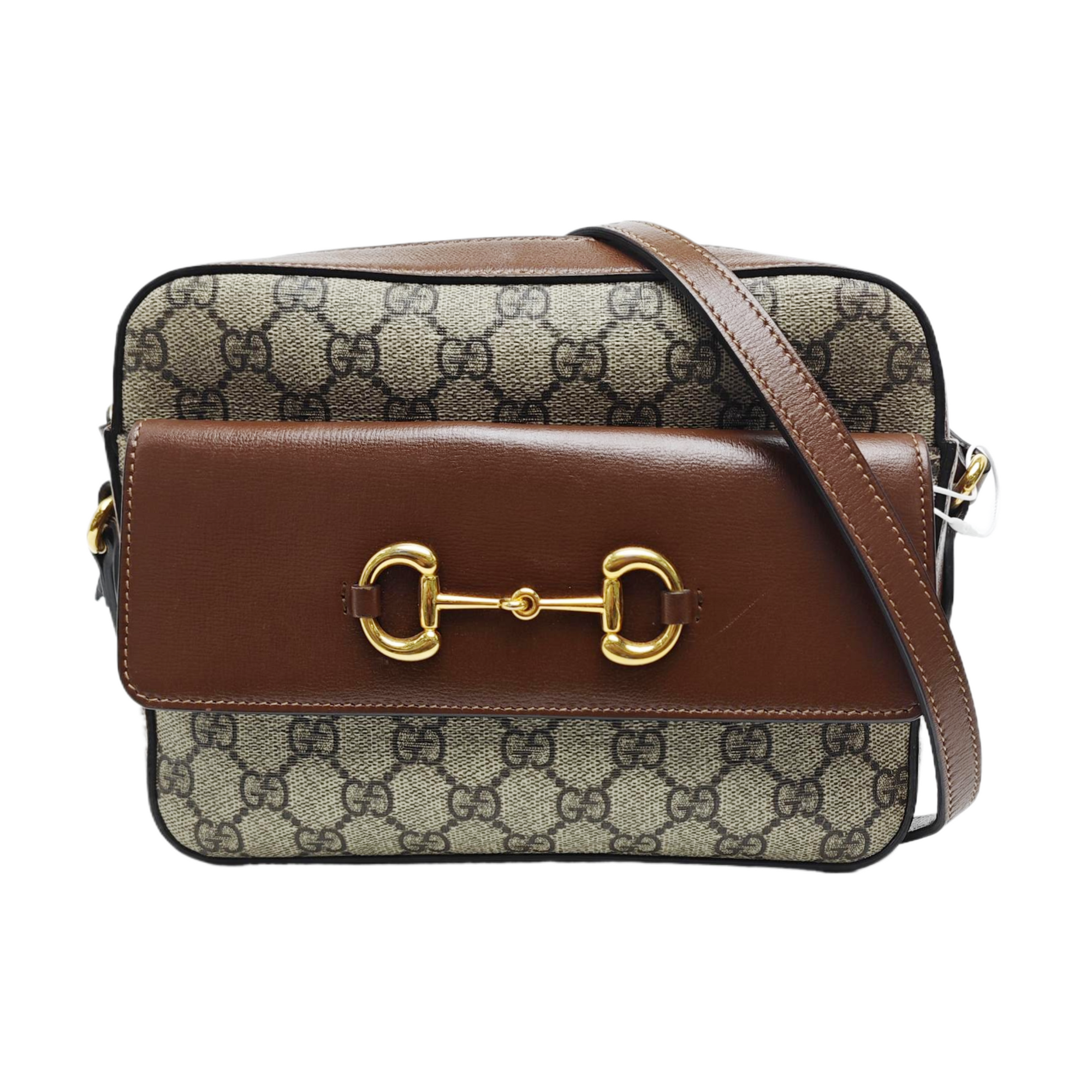 Horsebit 1955 Small Coated Canvas Beige