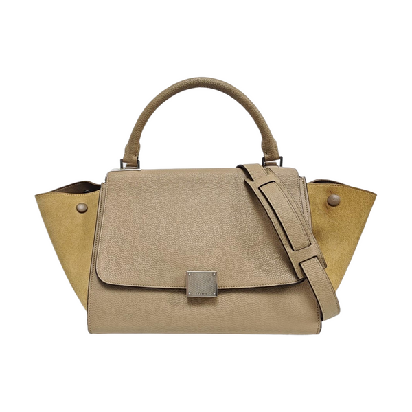 TRAPEZE Small Calfskin Beige