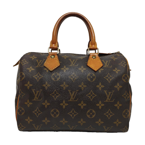 SPEEDY 25 Monogram Coated Canvas Brown