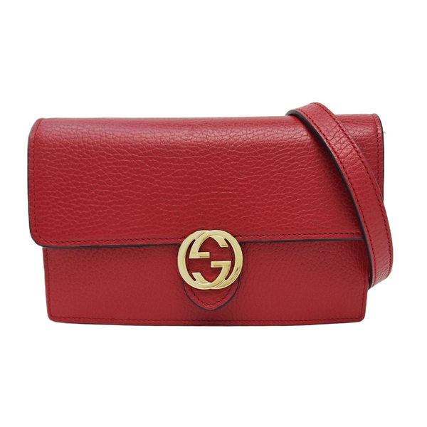 Calfskin Shoulder Bag Red