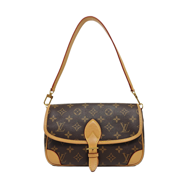 DIANE Monogram Coated Canvas Brown