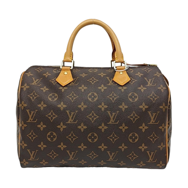 SPEEDY 30 Monogram Coated Canvas Brown