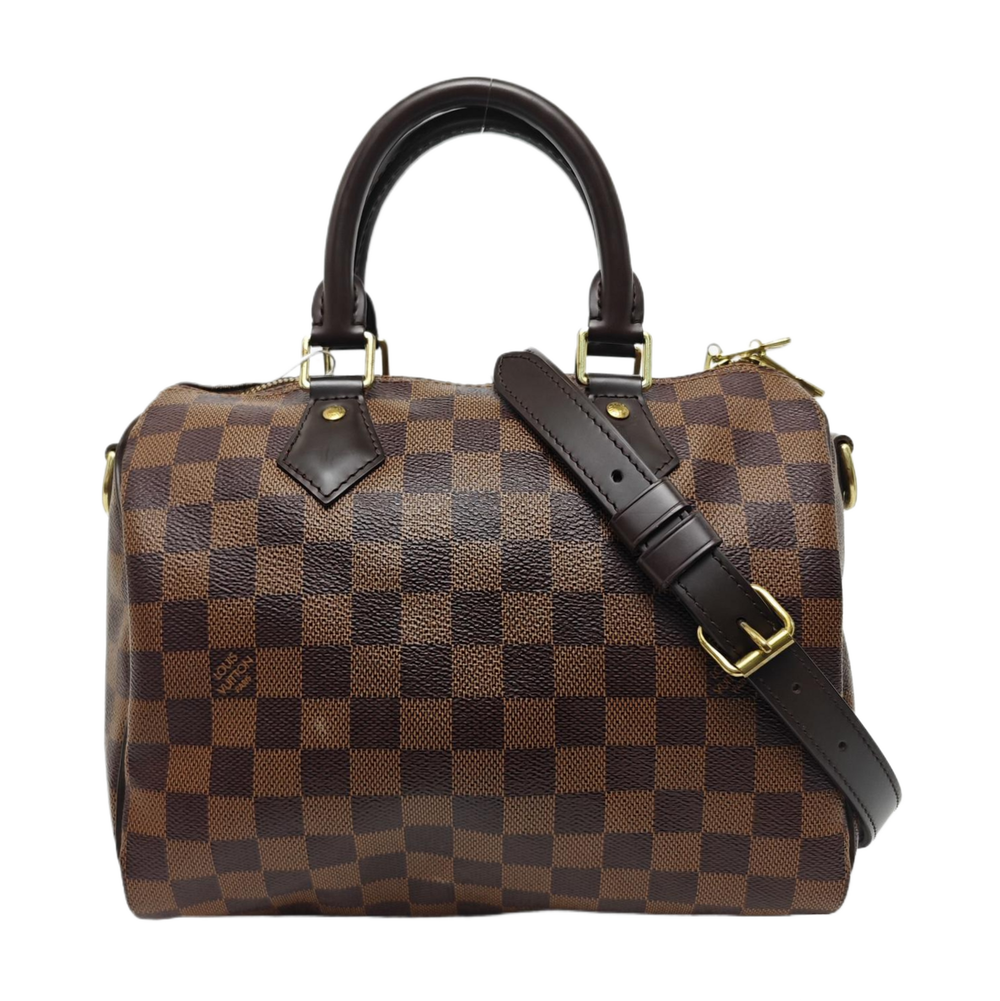 SPEEDY 25 Damier Ebene Coated Canvas Brown