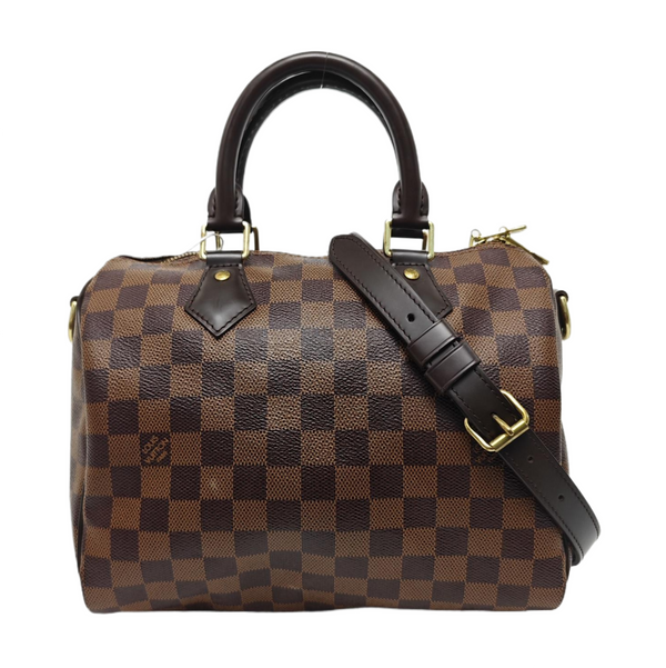 SPEEDY 25 Damier Ebene Coated Canvas Brown