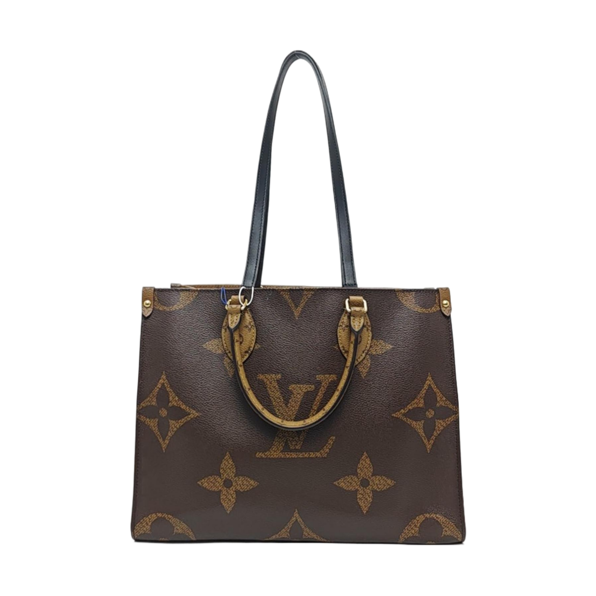 ONTHEGO MM Monogram Coated Canvas Brown