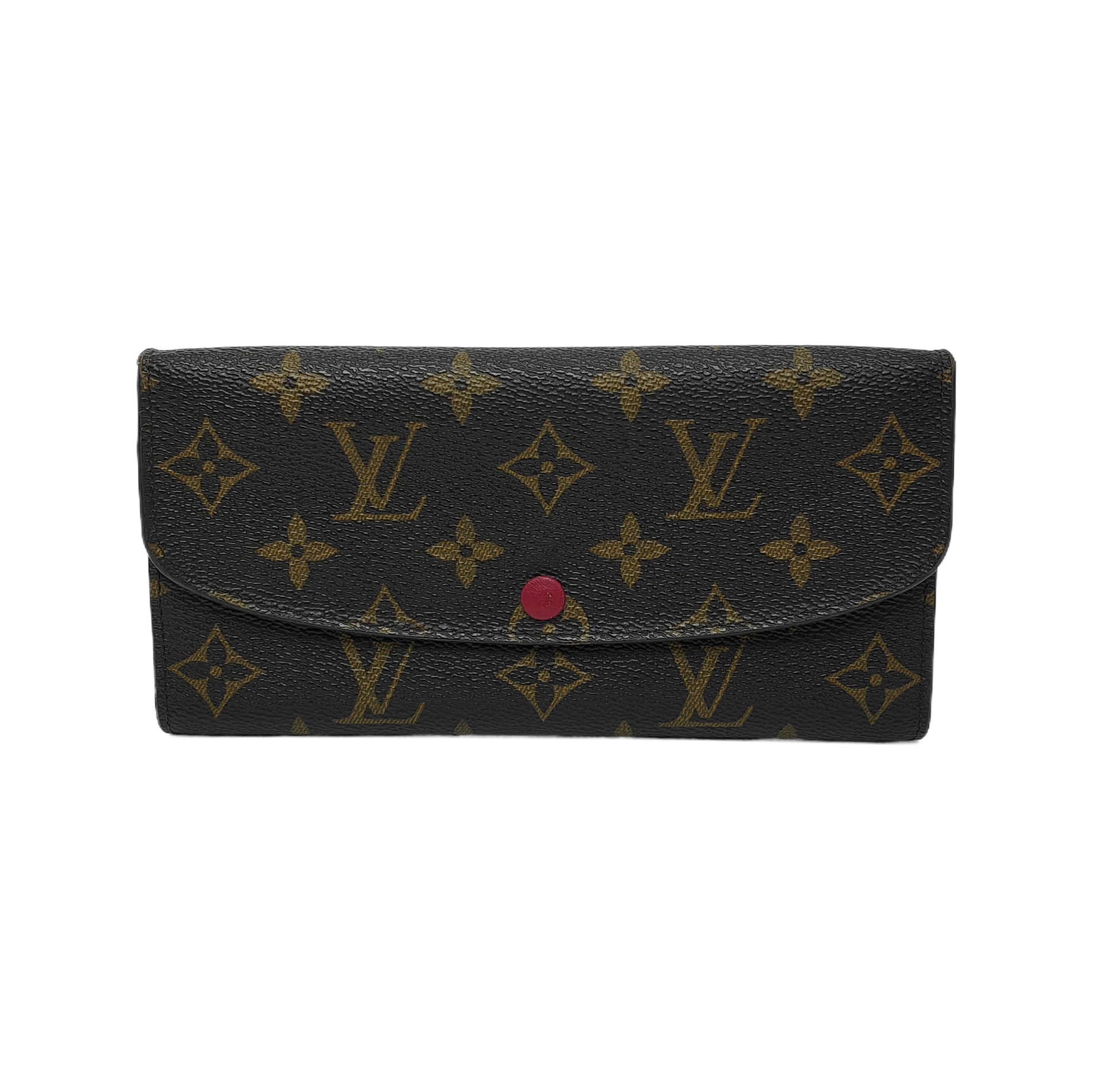 EMILIE Monogram Coated Canvas Brown Wallet