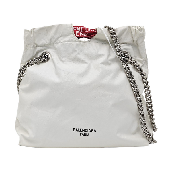 Calfskin Shoulder Bag White