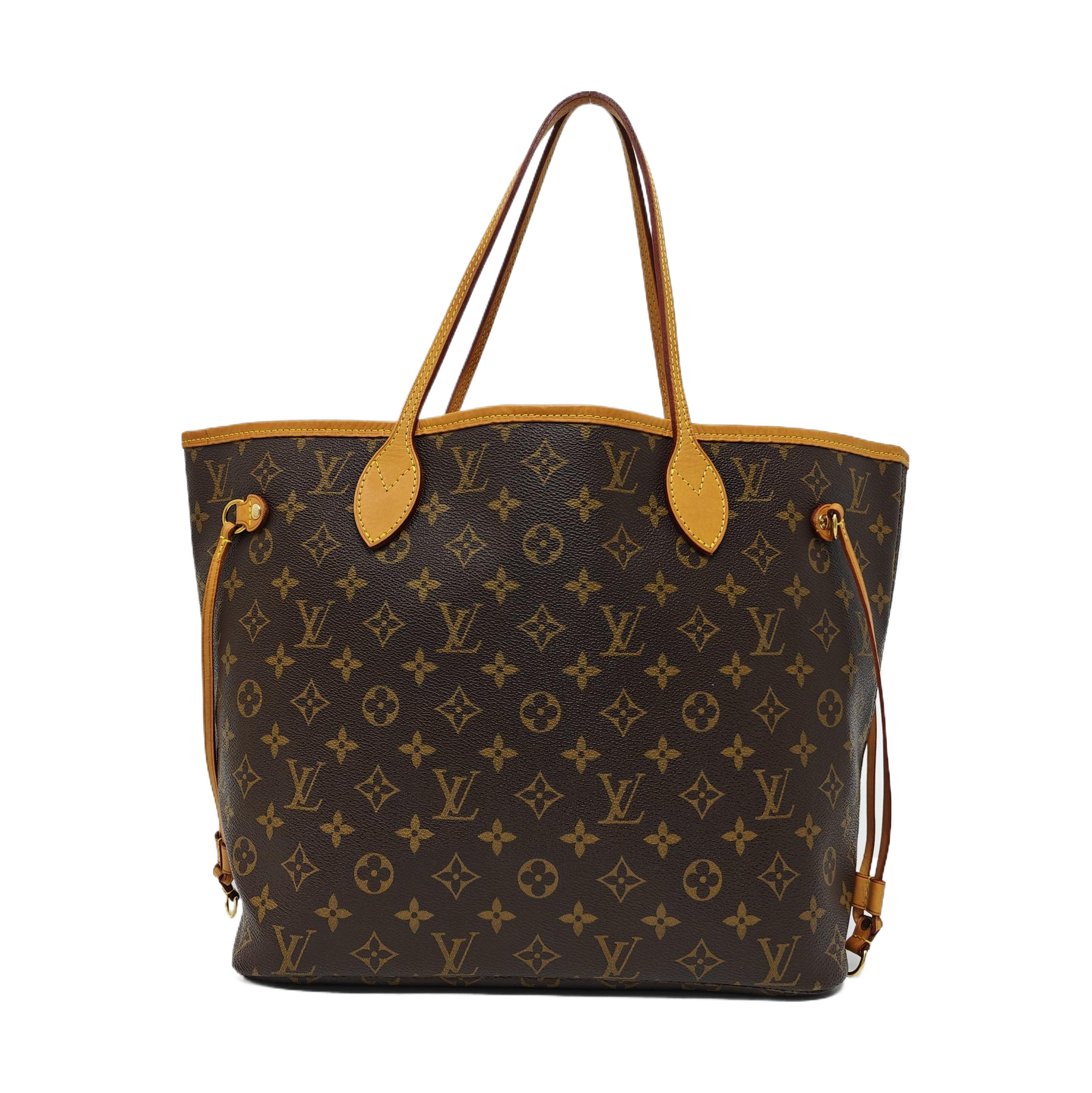 NEVERFULL MM Monogram Coated Canvas Brown