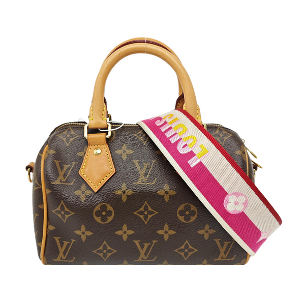 SPEEDY 20 Monogram Coated Canvas Brown
