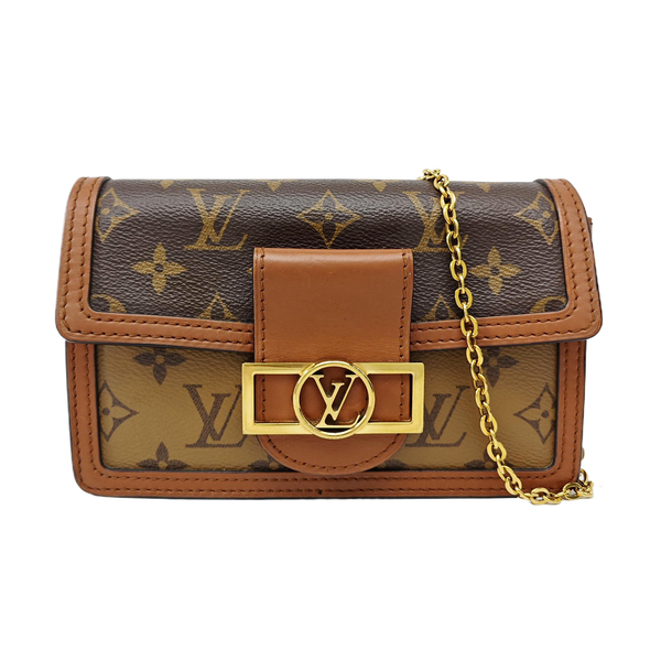 DAUPHINE WOC Monogram Coated Canvas Brown