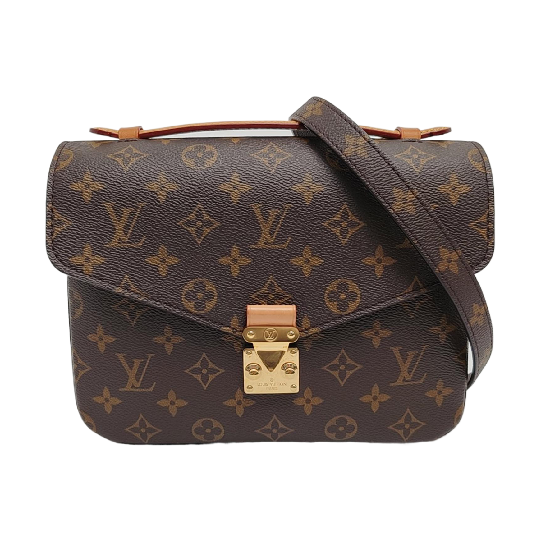 MÉTIS MM Monogram Coated Canvas Brown
