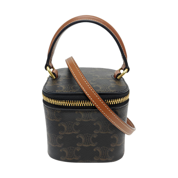 Coated Canvas Shoulder Bag Black