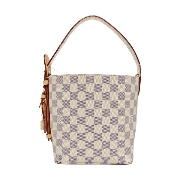 ALL IN PM Damier Azur Coated Canvas White