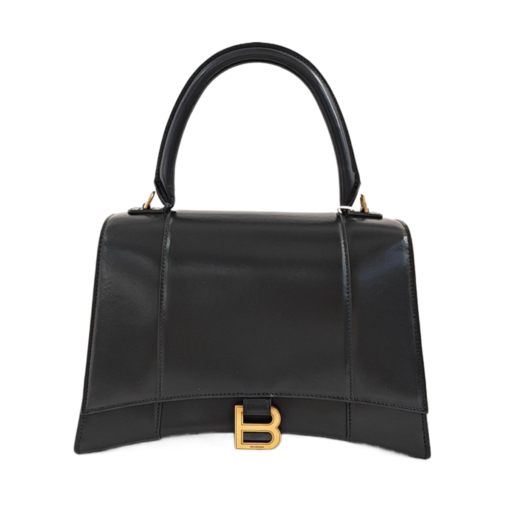 Hourglass Small Calfskin Black