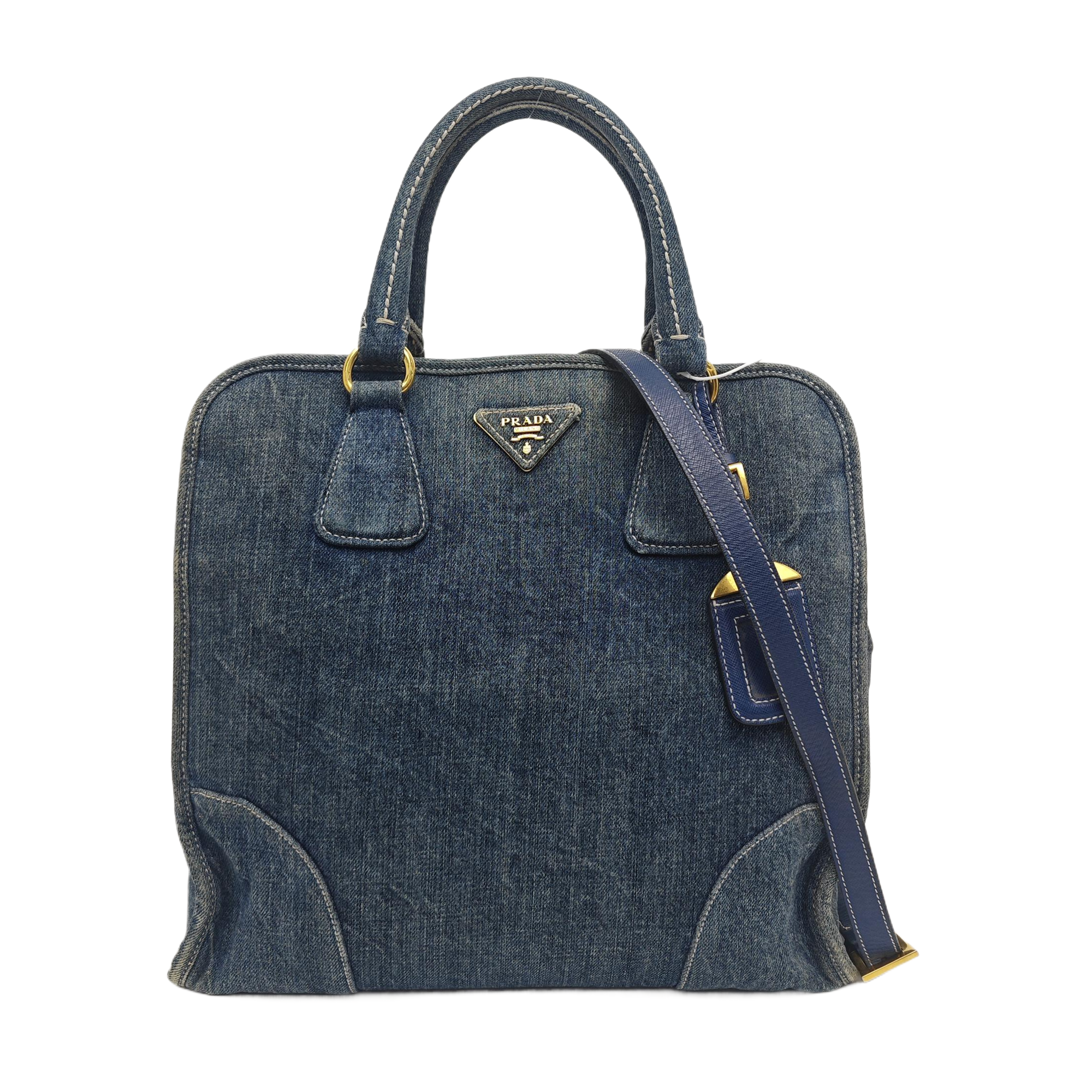 Denim Tote Bag Blue