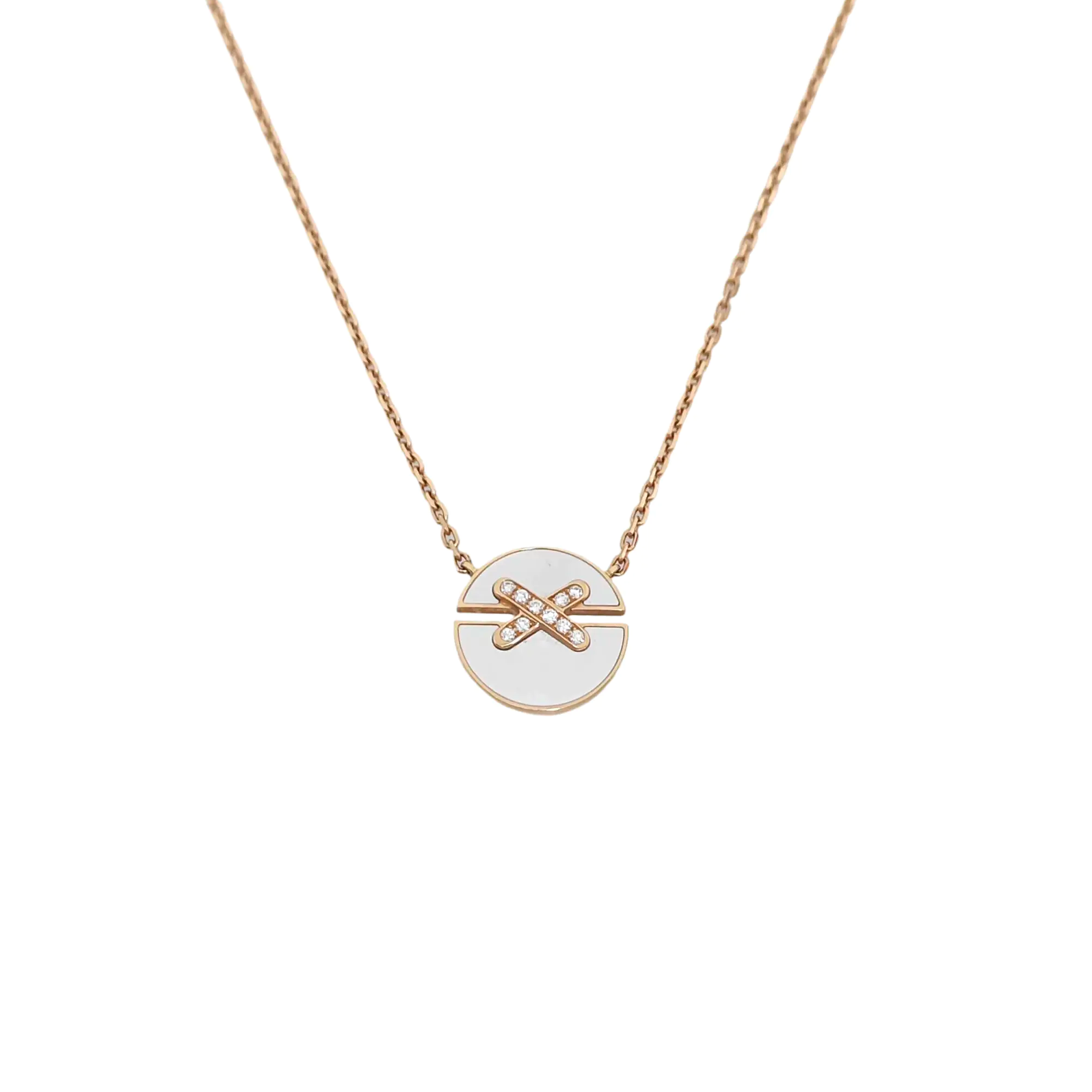 Jeux De Liens 18k Rose Gold Necklace