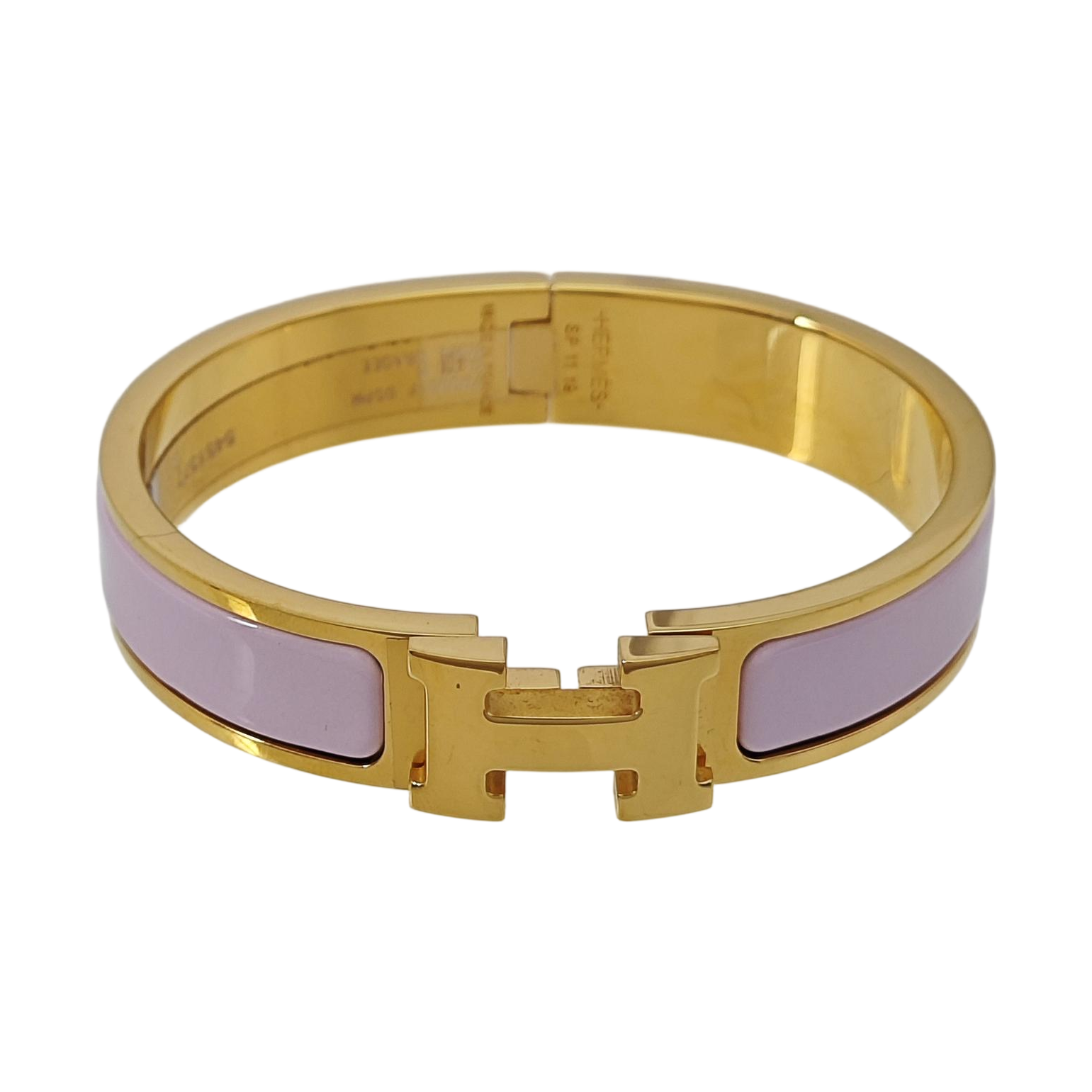 Clic H Metal Red Bangle