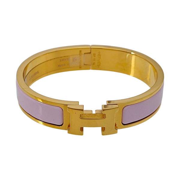 Clic H Metal Red Bangle
