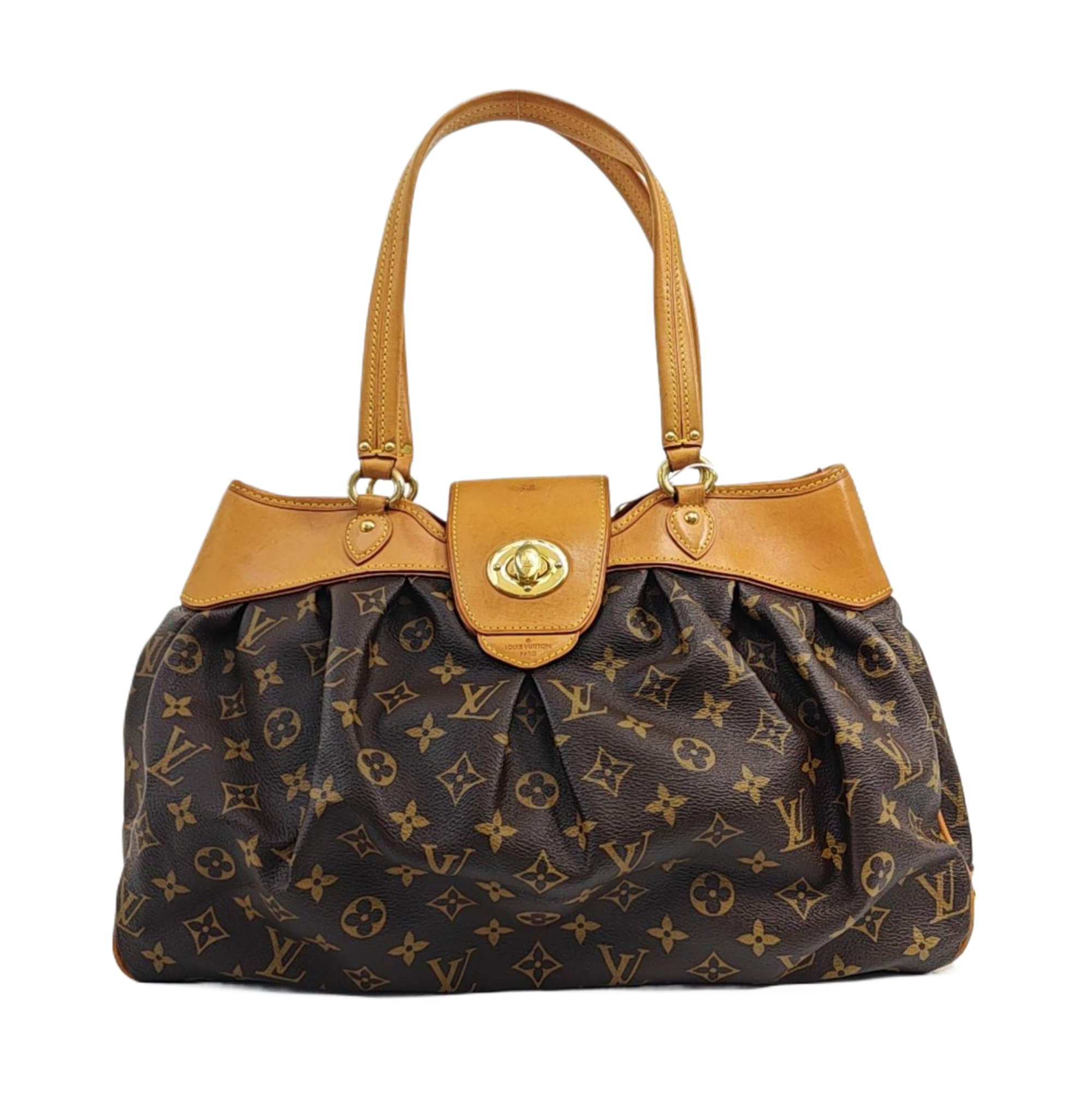 VINTAGE BOETIE PM Monogram Coated Canvas Brown