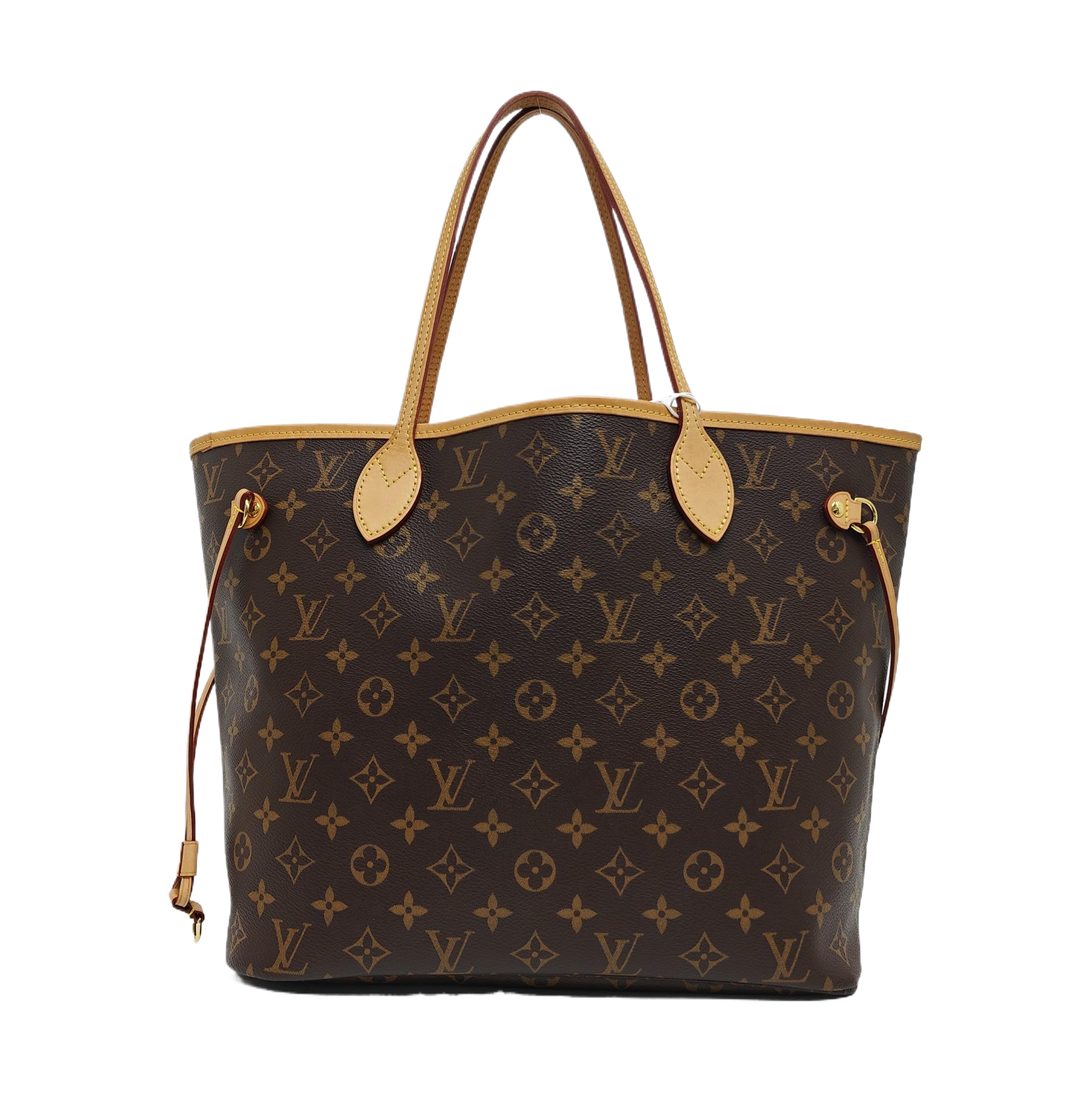 NEVERFULL MM Monogram Coated Canvas Brown