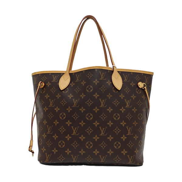 NEVERFULL MM Monogram Coated Canvas Brown