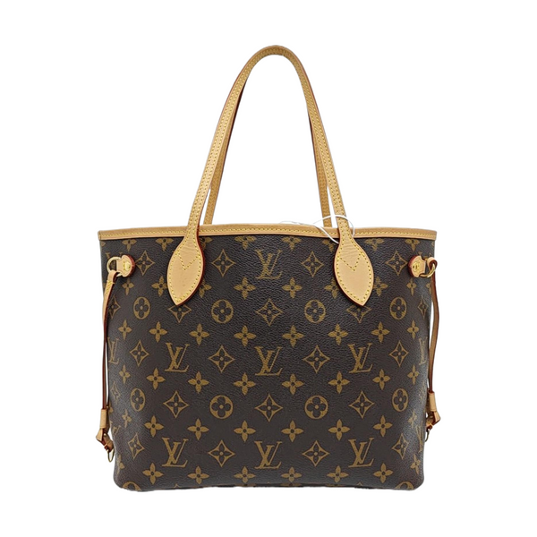 NEVERFULL PM Monogram Coated Canvas Brown