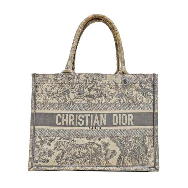 Book Tote Medium Canvas Gray