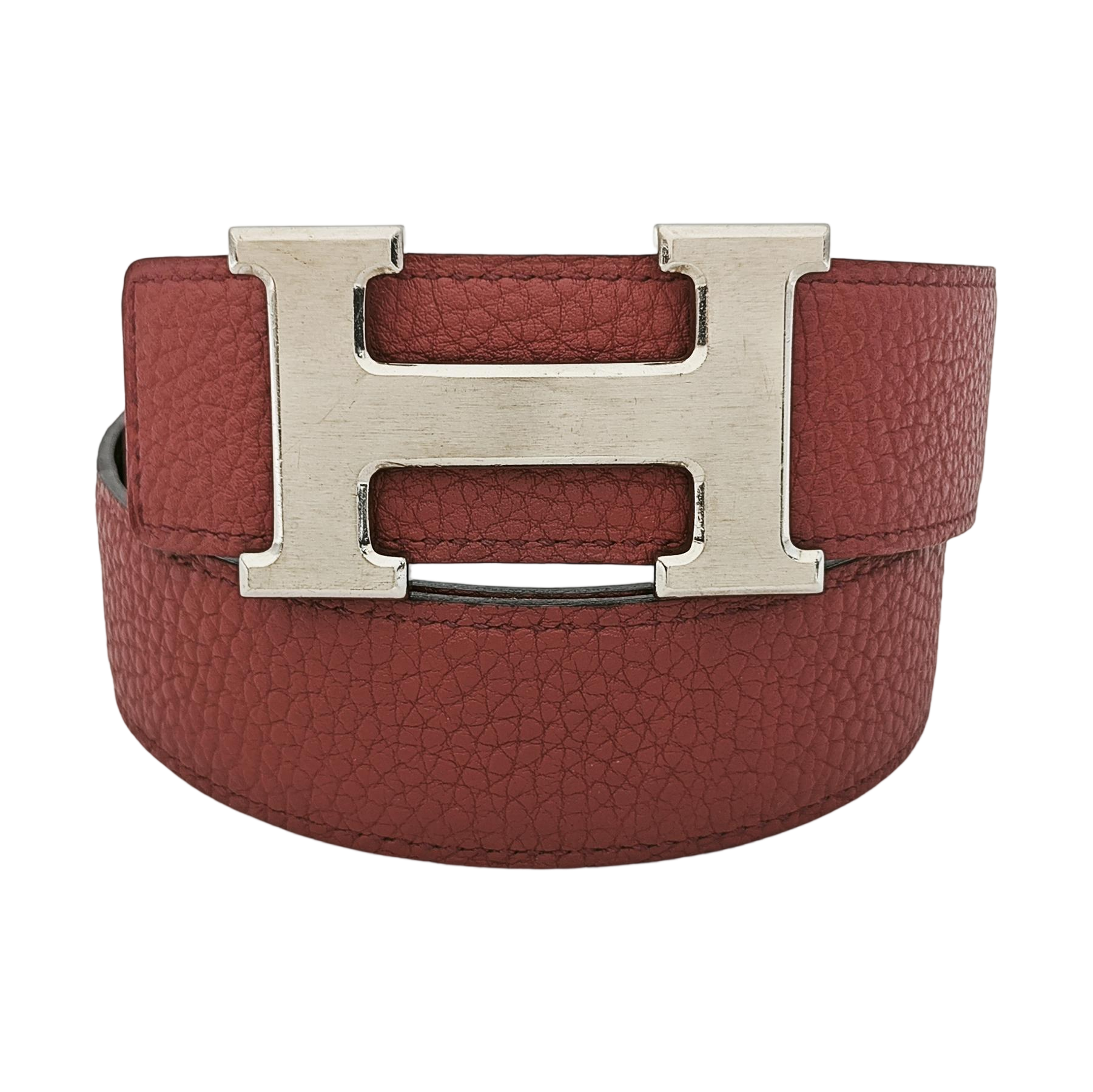 Leather Belt Red