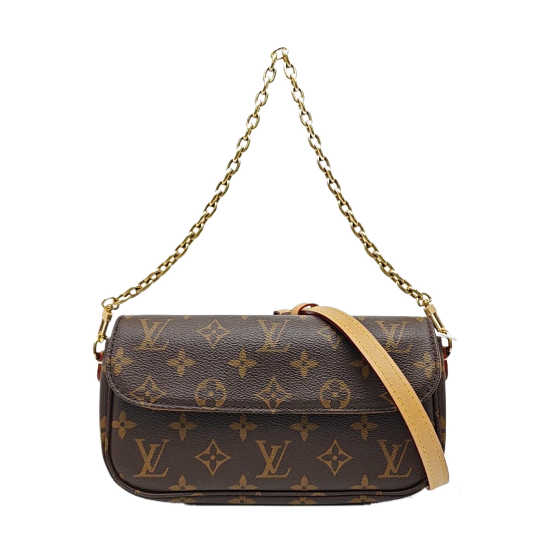 IVY Monogram Coated Canvas Brown