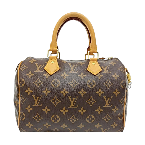 SPEEDY 25 Monogram Coated Canvas Brown