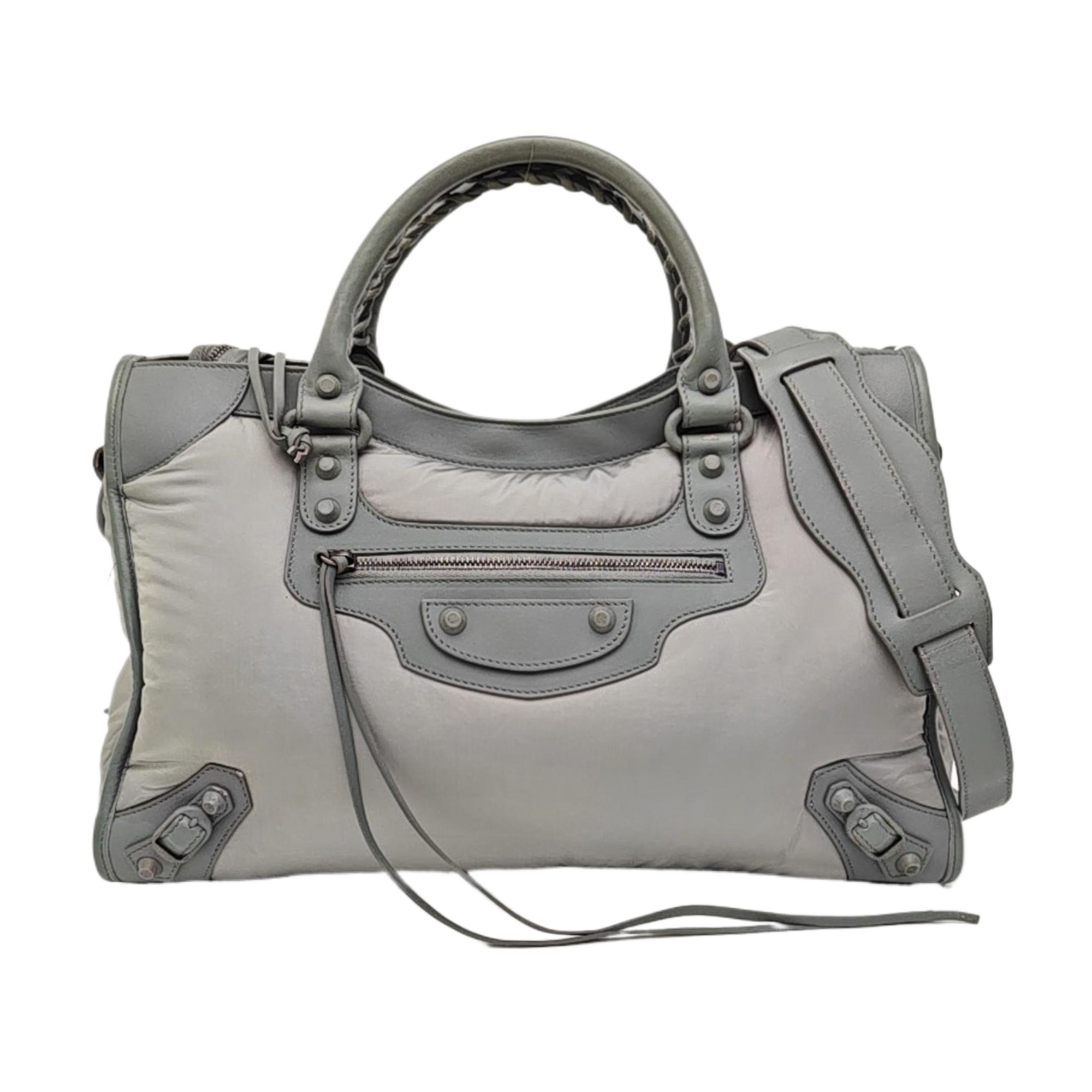 Classic Metallic Edge City Medium Nylon Gray