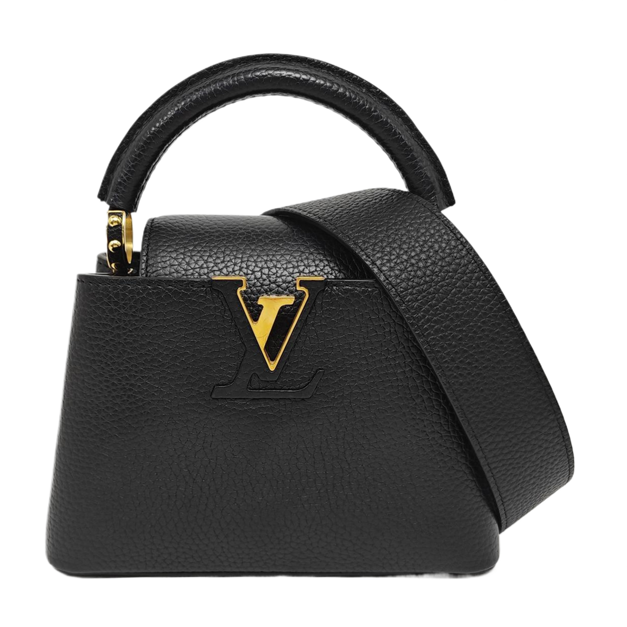 CAPUCINES Mini Calfskin Black