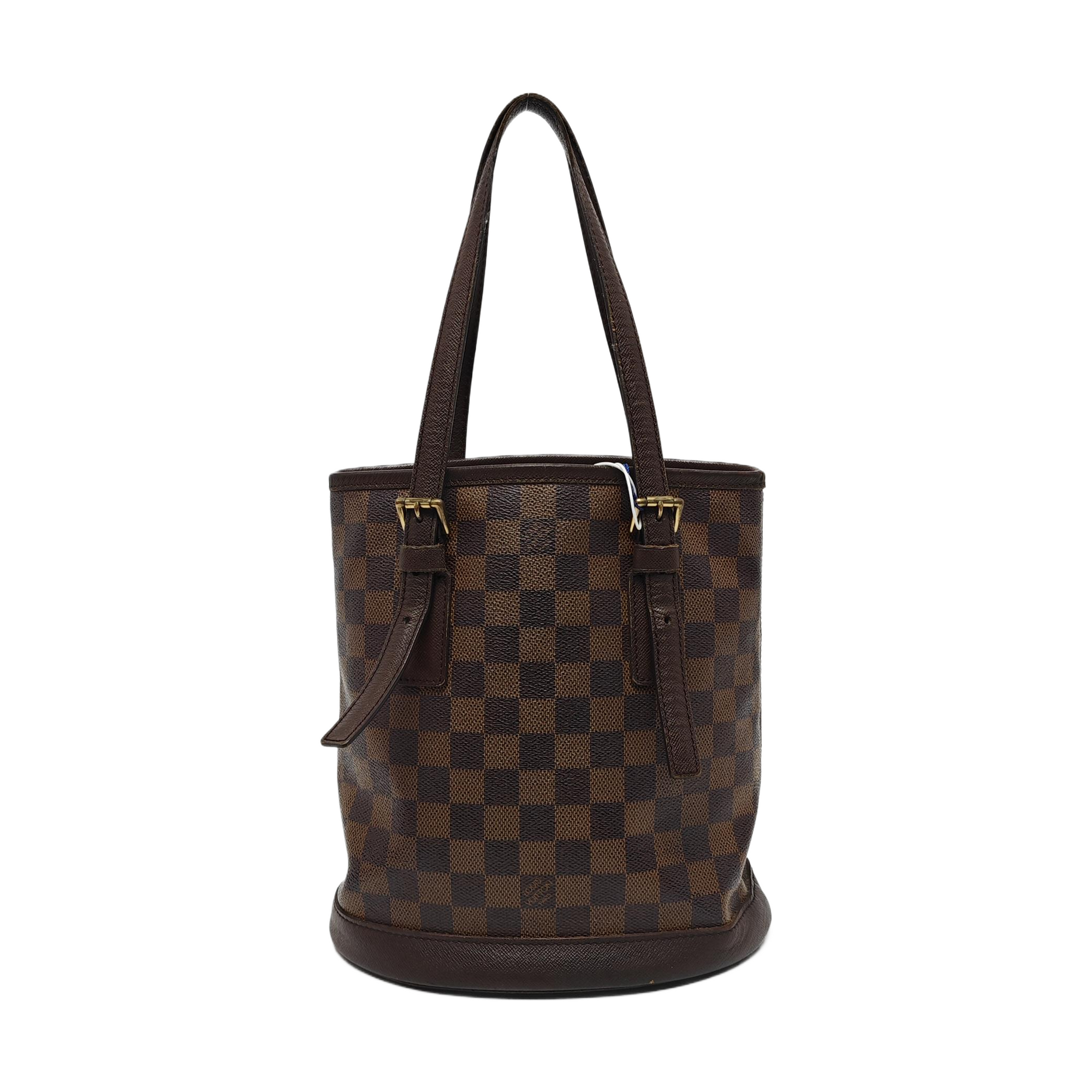 BUCKET PM Damier Ebene Coated Canvas Brown