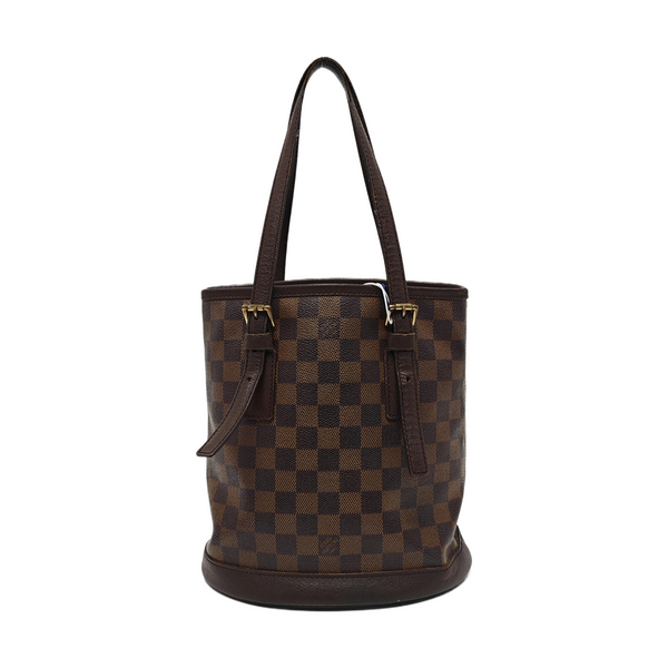 BUCKET PM Damier Ebene Coated Canvas Brown