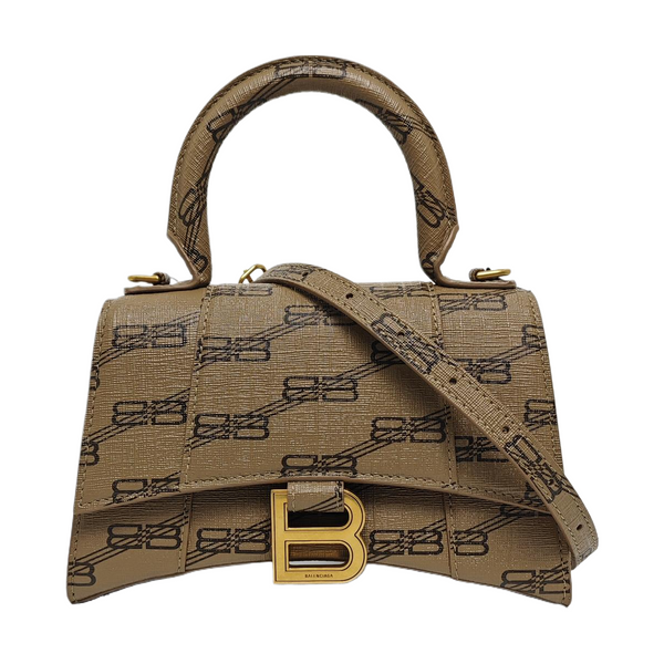 Hourglass XS Coated Canvas Brown