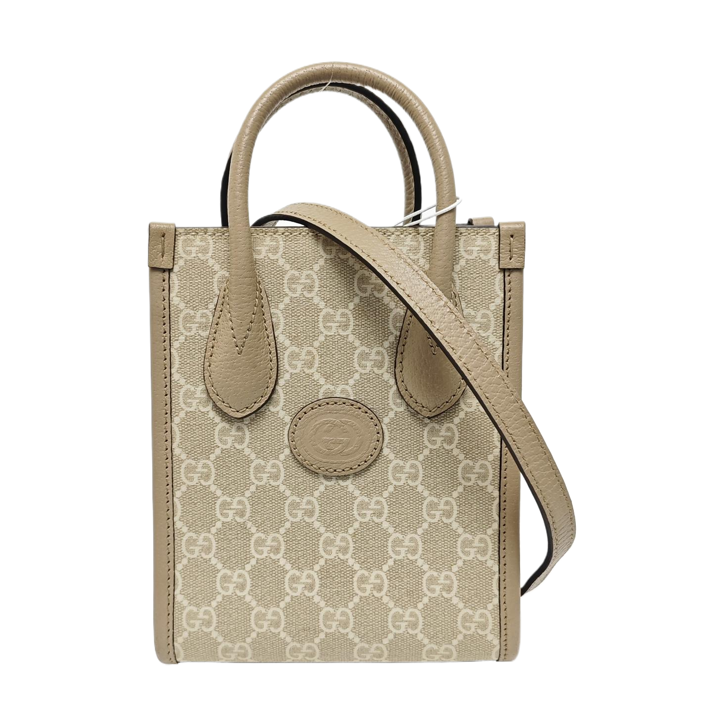 Retro Mini Monogram Coated Canvas Beige